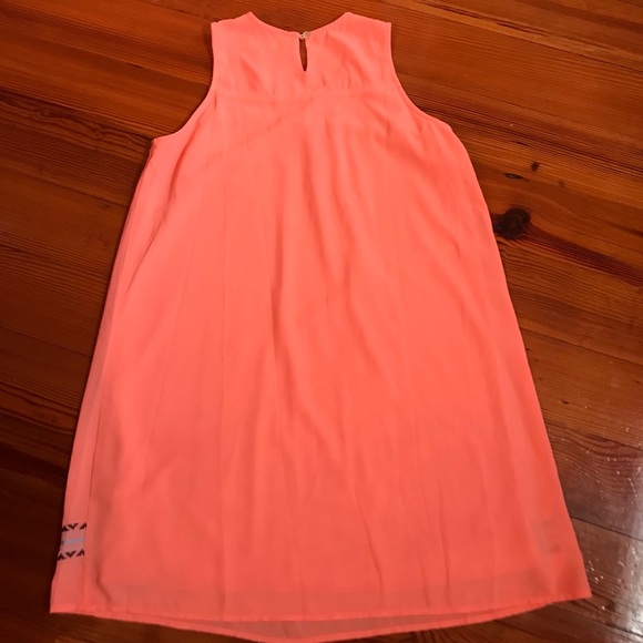 Coral Embroidered Dress - Picture 8 of 8